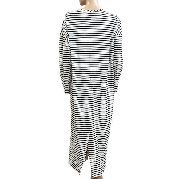 Free People Free Est Tivoli Maxi Dress Striped Print Oversized Cotton S 282917 - Picture 7 of 9